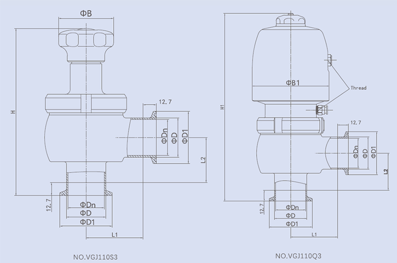 Drawing of Radial Diaphragm Valve Drawing of Radial Diaphragm Valve