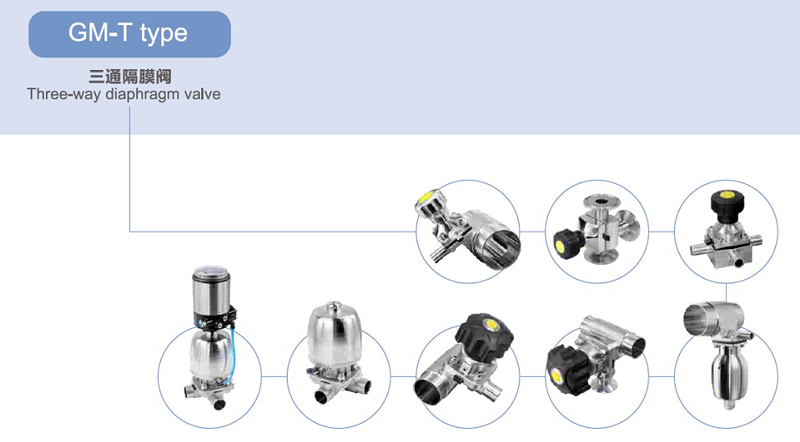Features of T-Type 3-Way Diaphragm Valve
