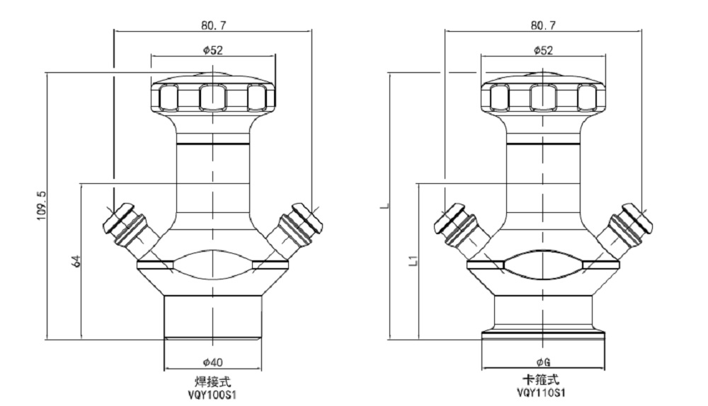 Drawing of Sterile Sampling Valve Drawing of Sterile Sampling Valve