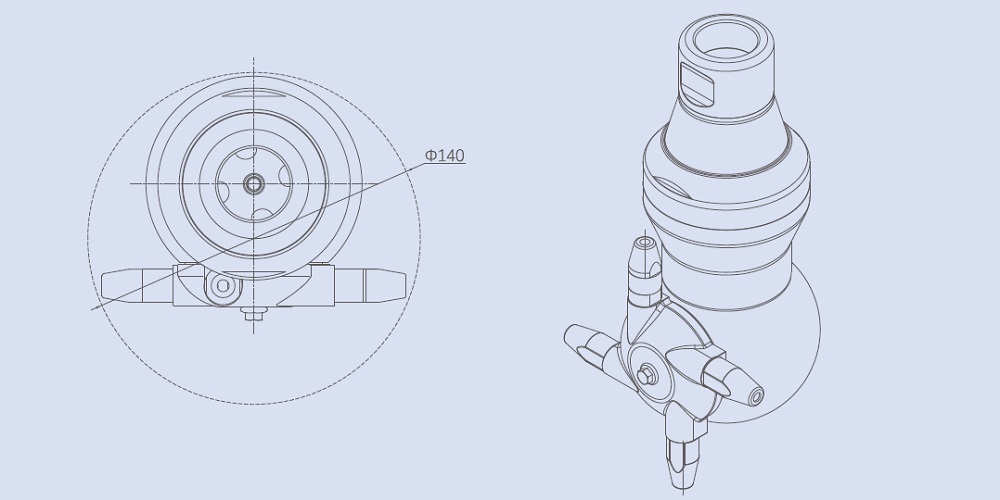 Drawing of Spray Jet Drawing of Spray Jet