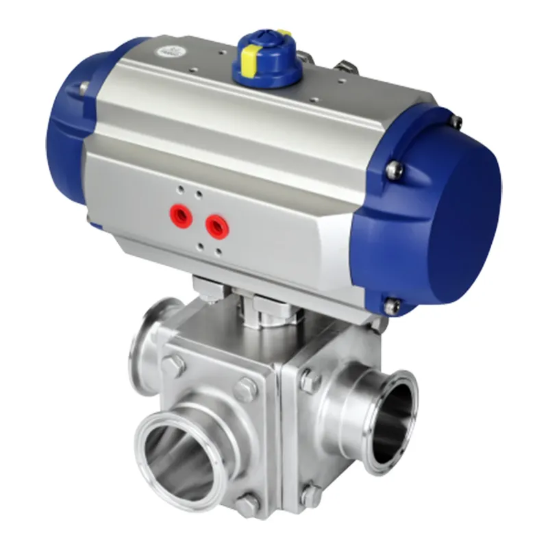 3-Way Zero Stagnation Ball Valve
