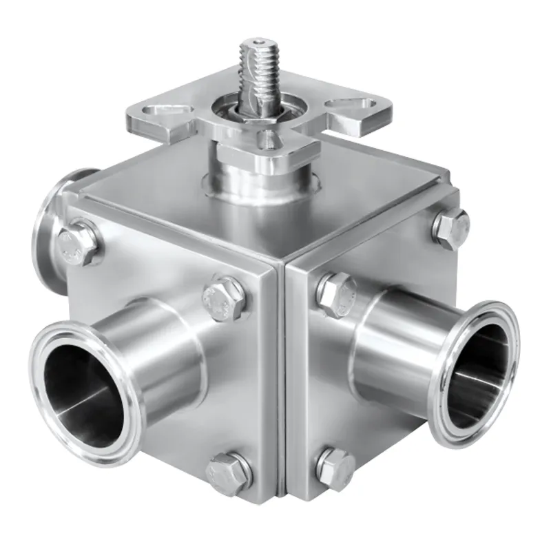 3-Way Zero Stagnation Ball Valve