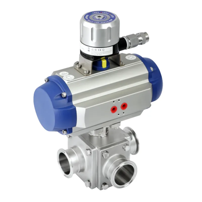 3-Way Zero Stagnation Ball Valve