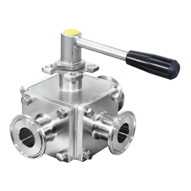 3-Way Zero Stagnation Ball Valve