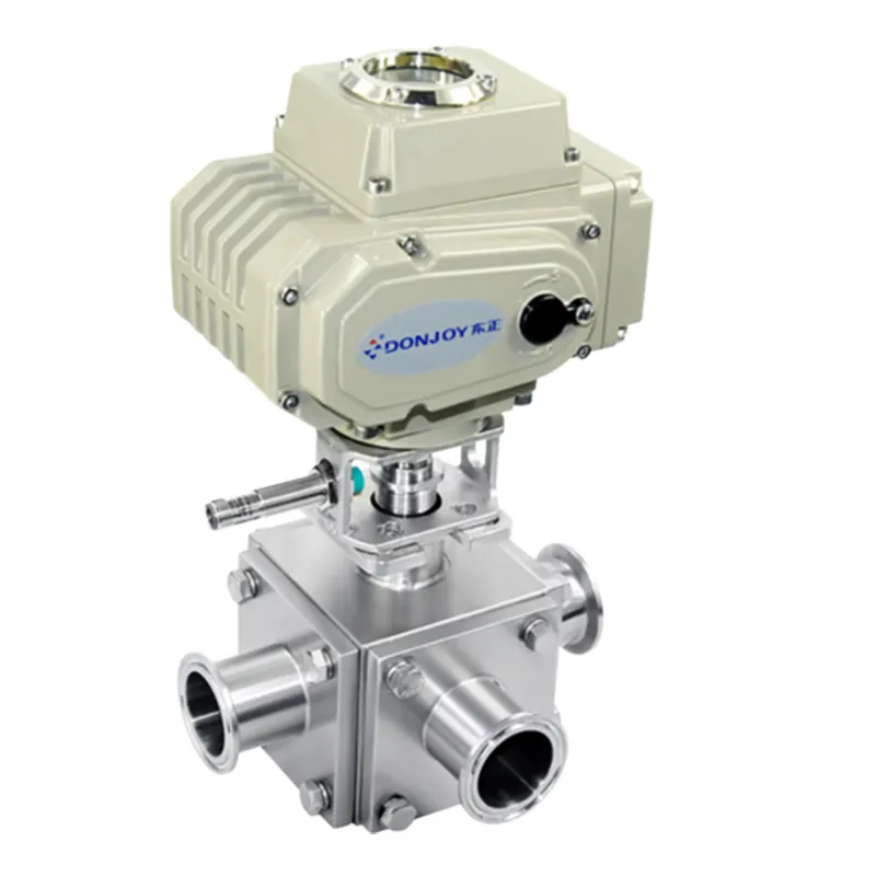 3-Way Zero Stagnation Ball Valve