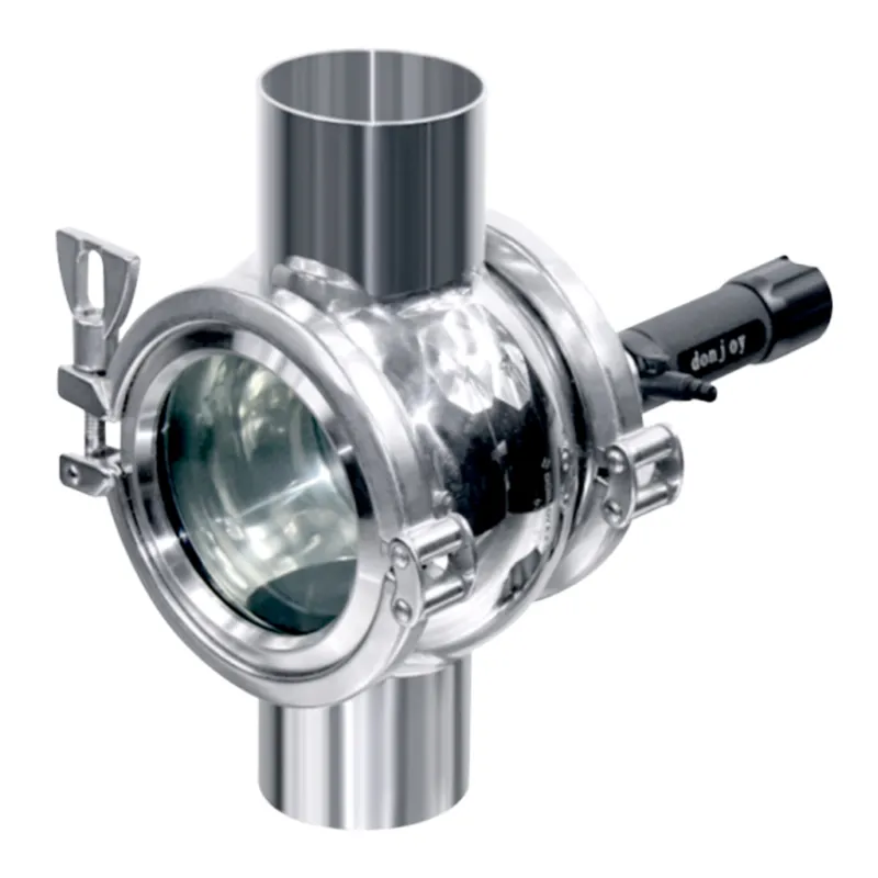 Spherical 4-Way Sight Glass