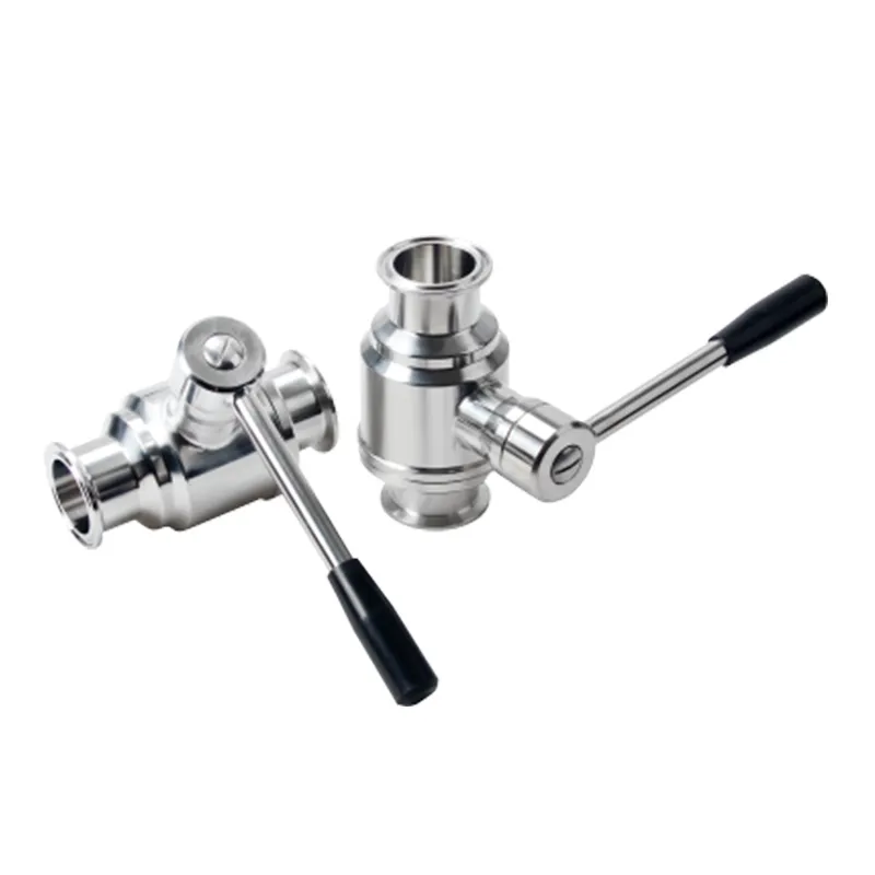Center Threaded Straight-Through Ball Valve