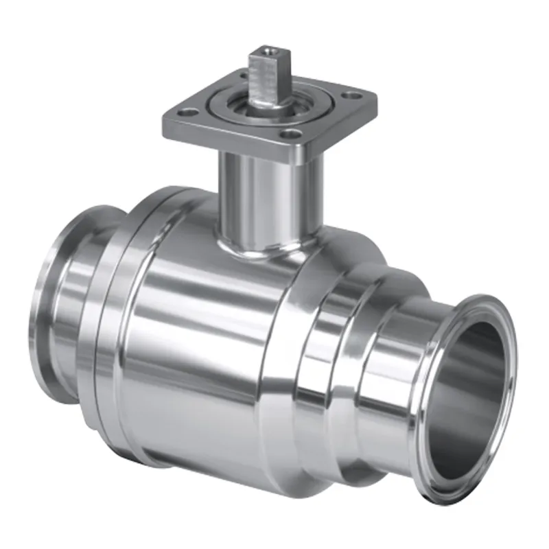 Center Threaded Straight-Through Ball Valve
