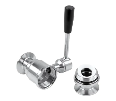 Center Threaded Straight-Through Ball Valve